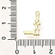 Латунные микро проложить кубического циркония подвески KK-M310-01G-12-3