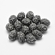 Ручной полимерной глины шариков Rhinestone RB-L030-21B-16x12mm-1