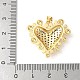 Латунные микропаве прозрачные подвески с фианитом ZIRC-I071-03G-02-3