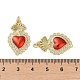 Латунные микропаве прозрачные подвески с фианитом KK-H466-05G-02-3