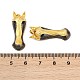 Латунные микропаве прозрачные подвески с фианитом KK-U058-50G-3