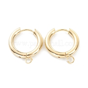 201 фурнитура для сережек-колец Huggie Hoop из нержавеющей стали STAS-P283-01E-G