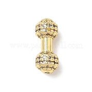 Латунные микро проложить кубического циркония бусы KK-Q068-53G
