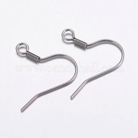 Крючки для сережек из нержавеющей стали марки 304 STAS-K146-029-0.7x18mm-1