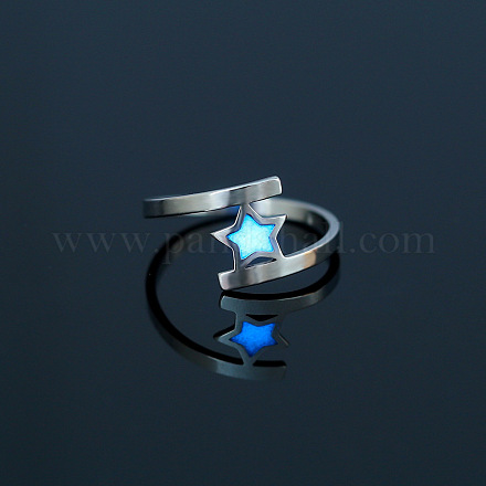 Кольцо со звездой из нержавеющей стали 304 LUMI-PW0001-120G-1