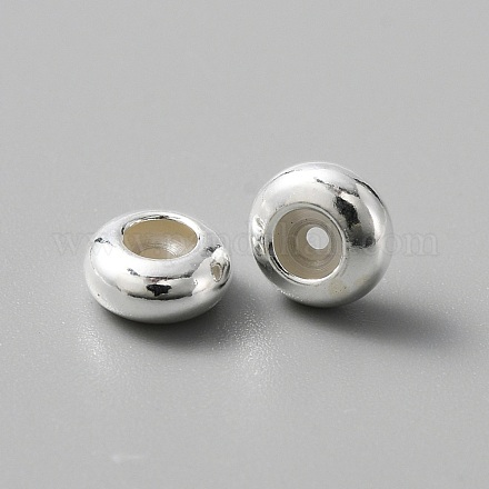 925 стерлингов серебряные шарики Spacer STER-WH0008-06A-S-1