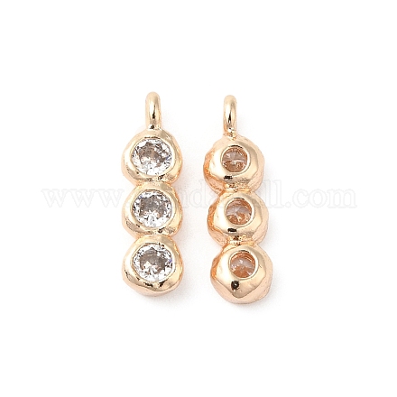 Латунные подвески из прозрачного кубического циркония KK-O144-32G-1