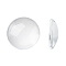 Transparent Glass Cabochons, Clear Dome Cabochon for Cameo Photo Pendant Jewelry Making, Clear, 17.5~18x5mm