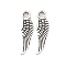Tibetan Style Alloy Wing Charms, Lead Free & Cadmium Free & Nickel Free, Antique Silver, 17x5x1mm, Hole: 2mm, about 2530pcs/1000g