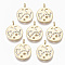 Alloy Pendants, with Crystal Rhinestone, Cadmium Free & Nickel Free & Lead Free, Constellation, Real 18K Gold Plated, Scorpio, 17x14x1.4mm, Hole: 1.5mm