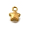 304 Stainless Steel Charms, Real 18K Gold Plated, Star, 7.5x5.5x3.5mm, Hole: 1.2mm