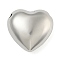 Brass Pendants, Cadmium Free & Nickel Free & Lead Free, Heart, Real Platinum Plated, 24.5x26x13mm, Hole: 2.2mm