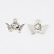 Tibetan Style Pendants, Alloy, Lead Free and Cadmium Free, Angel, Antique Silver Color, 20x15x3mm, Hole: 2mm, about 915pcs/1000g