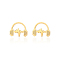 Fashionable Stainless Steel Earbuds for Women's Daily Wear