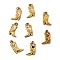 304 Stainless Steel Enamel Pendants, Boot Charms, Ion Plating(IP), Real 18K Gold Plated, with Jump Ring, Mixed Color, 18x11.5x2.5mm, Hole: 3.2mm