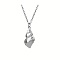 Minimalist Stainless Steel Ocean Shell Pendant Necklaces for Women Daily and Vacation Wear, Stainless Steel Color, 17.72 inch(45cm)