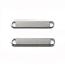 201 Stainless Steel Links/Connectors, Oval, Stamping Blank Tag, Stainless Steel Color, 25x5x1mm, Hole: 3x2mm