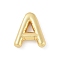 Rack Plating Brass Pendants, Long-Lasting Plated, Lead Free & Cadmium Free, Real 18K Gold Plated, Letter A, 18x15x4mm, Hole: 1.8mm