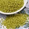 MIYUKI Delica Beads, Cylinder, Japanese Seed Beads, 11/0, (DB2187) Duracoat Semi-Frosted Silver Lined Dyed Citron, 1.3x1.6mm, Hole: 0.8mm, about 2000pcs/10g