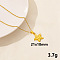 304 Stainless Steel Star Pendant Necklaces, Cable Chain Necklaces for Women