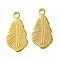 Ion Plating(IP) 304 Stainless Steel Pendants, Feather Charm, Laser Cut, Real 18K Gold Plated, 18.5x9.5x1mm, Hole: 1.8mm