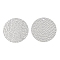 Non-Tarnish 304 Stainless Steel Pendants, Flat Round Charm, Stainless Steel Color, 30x1.1mm, Hole: 2.3mm