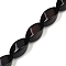Natural Black Onyx(Dyed & Heated) Beads Strands, Twist, 16x8x8.5mm, Hole: 1.2mm, about 25pcs/strand, 15.87''(40.3cm)