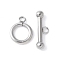 304 Stainless Steel Toggle Clasps, Stainless Steel Color, 15.5x12x2mm, Hole: 2.3mm; bar: 21x7x4.5mm