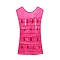 Non-Woven Fabrics Jewelry Hanging Display Bags, Wall Shelf Wardrobe Storage Bags, with Transparent PVC, Deep Pink, 75x41x0.1cm