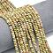 Natural Unakite Beads Strands, Frosted, Rondelle, 4x2mm, Hole: 0.9mm, about 167~173pcs/strand, 15.16''~15.35''(38.5~39cm)