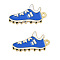 Alloy Enamel Pendants, Sports Balls Charms, Golden, Shoes, 25x14x1mm, Hole: 1.6mm