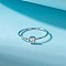 Rhodium Plated 925 Sterling Silver Thin Finger Rings, Cubic Zirconia Birthstone Ring for Women, with S925 Stamp, Real Platinum Plated, 1~4.5mm, US Size 6(16.5mm)