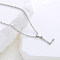 Stainless Steel Alphabet Pendant Necklaces for Women, Stainless Steel Color, Letter L
