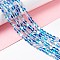 Synthetic Moonstone Beads Strands, Round, Dodger Blue, 6mm, Hole: 0.8mm, about 63pcs/strand, 14.57''~15.55''(37~39.5cm)