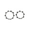 Non-Tarnish Stainless Steel Skull Link Chain Bracelet for Men, Stainless Steel Color, 8-5/8 inch(22cm)