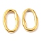 PVD Vacuum Plating 304 Stainless Steel Linking Rings, Irregular Number 0, Golden, 19x13.5x3mm, Inner Diameter: 7x14mm