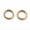 Ion Plating(IP) 304 Stainless Steel Jump Rings, Open Jump Rings, Round Ring, Metal Connectors for DIY Jewelry Crafting and Keychain Accessories, Real 18K Gold Plated, 21 Gauge, 5x0.7mm, Inner Diameter: 3.6mm