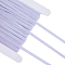 Elastic Cord, with Polyester Outside and Rubber Inside, Flat, White, 6mm, about 31.18~32.81 Yards(28.5~30m)