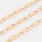 Ion Plating(IP) 304 Stainless Steel Mariner Link Chains, Unwelded, with Spool, Golden, 2mm, Links: 5x2x0.3mm, about 32.8 Feet(10m)/roll