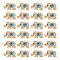 24Pcs Alloy Rhinestone Pendants, Elephant with Evil Eye Charms, Light Gold, 19x30x4mm, Hole: 2mm