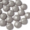 Opaque Acrylic Cabochons, Faceted, Half Round, Dark Gray, 23x22x11mm, about 140pcs/500g