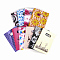 Printed Plastic Bags, Rectangle, Mixed Color, 30x20cm, Unilateral Thickness: 0.035mm