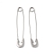 Non-Tarnish 304 Stainless Safety Pins, Stainless Steel Color, 41x7x2mm