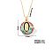 Vintage Sparkling Rhinestone Virgin Mary Pendant Necklaces, Brass Cable Chain Necklaces for Women, Golden, 15.75 inch(400mm)
