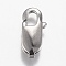 Tarnish Resistant 316 Surgical Stainless Steel Lobster Claw Clasps, Manual Polishing, Stainless Steel Color, 16x7.5x3.7mm, Hole: 1.5mm