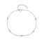 Silver 925 Sterling Silver Flat Round Link Bracelet