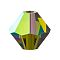 Preciosa® Crystal Beads, Czech Crystal, Bicone(451 69 302 Rondelle), 50230 200 Olivine AB, 3mm, Hole: 0.8mm