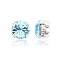 Preciosa® MAXIMA Crystal in Sew-On Cup, Czech Crystal, 719 37 081 Chaton(Round), Silver, 60000 Aquamarine, SS39(8.15~8.4mm)