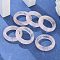 Natural Rose Quartz Plain Band Rings, Inner Diameter: 18~20mm