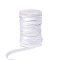 Polyester & Cotton Fabic Band, Satin Ribbon, For Costumes Clothing Robes Edge Strip, Sewing Accessory, White, 14x2mm